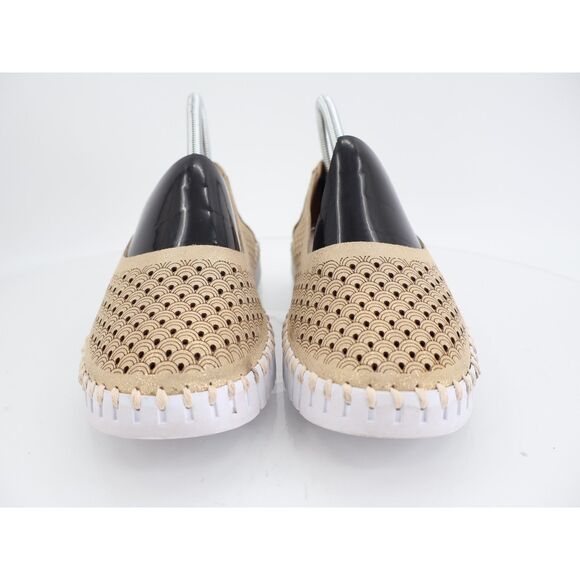 Ilse Jacobsen Women Tulip Bit Platform Slip On Shoe Size 40 10 Gold Loafer - Picture 3 of 12